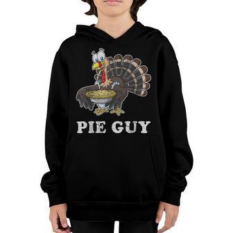 Pie Guy Thanksgiving Humor Boys Dad Fathers Youth Hoodie - Thegiftio UK