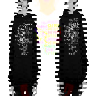 Pisces Girl She Slays & Prays - February March Birthday Gift Youth Hoodie | Mazezy