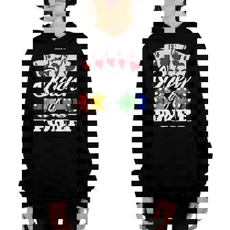 Poker Queen Gambling Casino Card Game Hand Bluff Fold Youth Hoodie | Mazezy