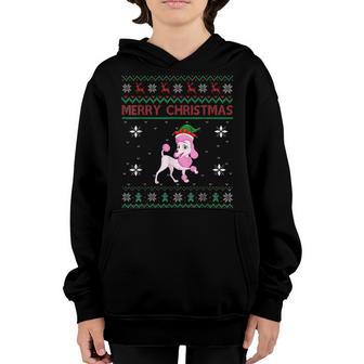 Poodle Dog Lover Women Girls Boys Ugly Christmas Sweater Youth Hoodie - Thegiftio UK