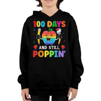 Poppin My Way Through 100 Days Of School V2 Youth Hoodie - Thegiftio UK