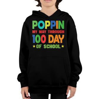 Poppin My Way Through 100 Days Of School V3 Youth Hoodie - Thegiftio UK