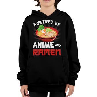 Powered By K-Pop And Ramen Kpop Kawaii Anime Gift Girls N Youth Hoodie - Thegiftio UK
