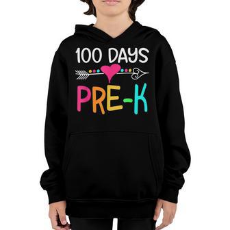 Pre-K Squad Teacher Student Team 100Th Day Of School Youth Hoodie - Thegiftio UK