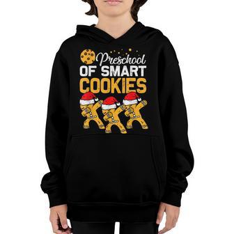 Preschool Teacher Of Smart Cookies Vintage Christmas Teacher Youth Hoodie - Thegiftio UK