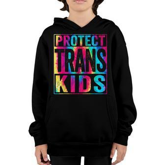 Protect Trans Kids Lgbt Tie Dye Transgender Lives Matter Youth Hoodie | Mazezy