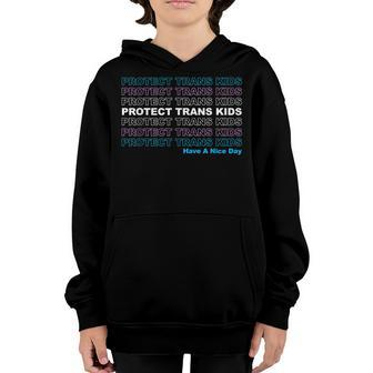 Protect Trans Kids - Lgbtq Ally Trans Live Matter Pride Flag Youth Hoodie | Mazezy