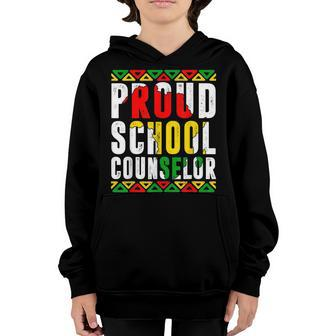 Proud Black School Counselor National School History Month Youth Hoodie - Seseable