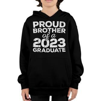 Proud Brother Of A 2023 Graduate Class Graduation Youth Hoodie - Thegiftio UK