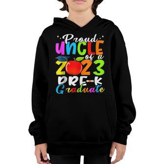 Proud Uncle Of 2023 Pre K Graduate Father’S Day Graduation Youth Hoodie - Thegiftio UK