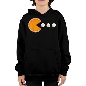 Pumpkin Pie Thanksgiving Day Funny Video Games Gamer Youth Hoodie - Thegiftio UK