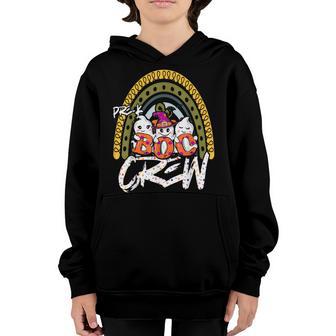 Rainbow Halloween Costume Pre-K Boo Crew Pre-K Boys Girls Youth Hoodie - Thegiftio UK