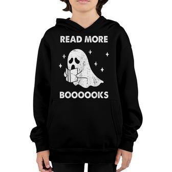 Read More Books Cute Ghost Book Reading Teaching School Youth Hoodie - Thegiftio UK