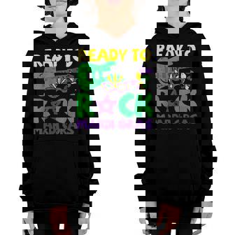 Ready To Rock Mardi Gras Guitar Music Guitarist Boy Toddler Youth Hoodie - Seseable