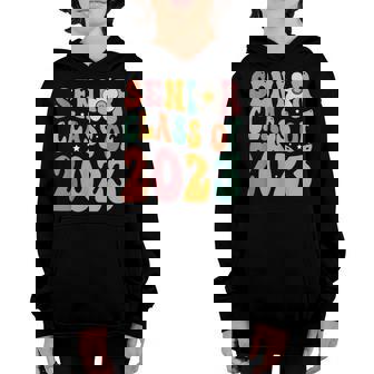 Retro Groovy Senior 2023 Class Of 2023 Graduation Graduate Youth Hoodie | Mazezy