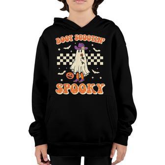 Retro Halloween Cowgirl Ghost Western Boot Scootin Spooky Youth Hoodie - Thegiftio UK
