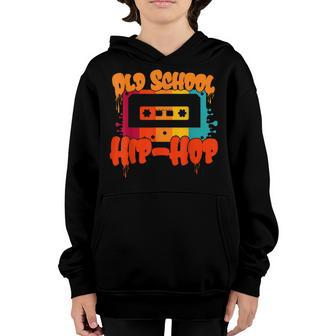 Retro Old School Hip Hop 80S 90S Cassette Music Lovers Youth Hoodie | Mazezy