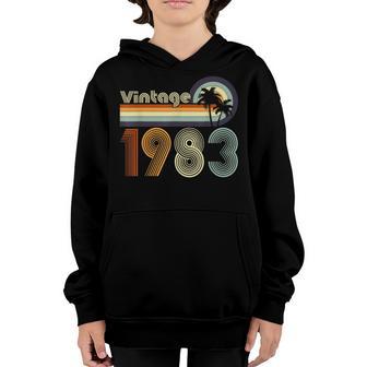 Retro Vintage 1983 40 Years Old 40Th Birthday Gifts Boy Kids Youth Hoodie - Thegiftio UK