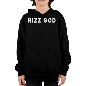 Rizz God - W Rizz Game Alpha L Rizz Game Youth Hoodie - Thegiftio UK