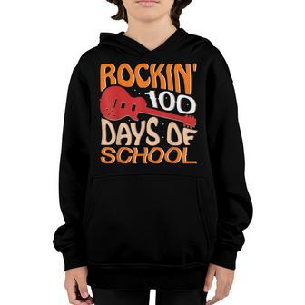 Rockin 100 Days Of School For A 100 Days Of School 100Th Day Youth Hoodie - Seseable