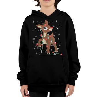 Rudolph The Red Nose Reindeer For Kids And Christmas Fan Youth Hoodie - Thegiftio UK