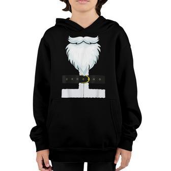 Santa Claus Costume Beard Christmas Boys Kids Men Xmas Gifts Youth Hoodie - Thegiftio UK