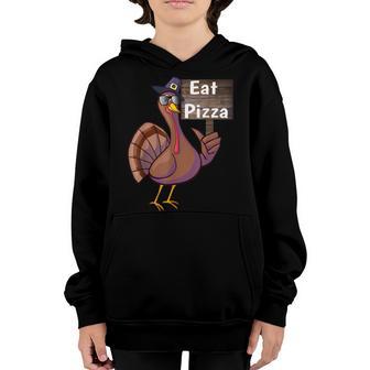 Save A Turkey Eat Pizza Thanksgiving Kids Adult Vegan Youth Hoodie - Thegiftio UK