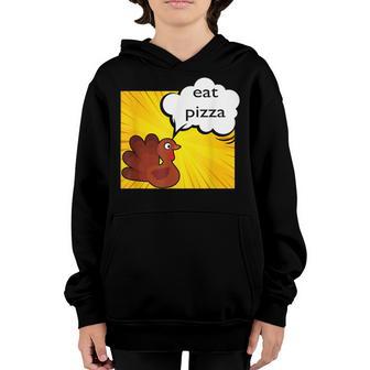 Save A Turkey Eat Pizza Thanksgiving Kids Adult Vegan Youth Hoodie - Thegiftio UK