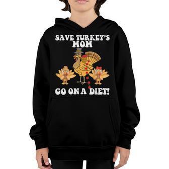 Save A Turkey Funny Thanksgiving Kids Women Mens Youth Hoodie - Thegiftio UK