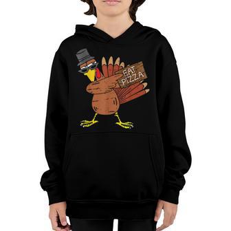 Save Turkey Eat Pizza Adult Vegan Kids Funny Thanksgiving V2 Youth Hoodie - Thegiftio UK