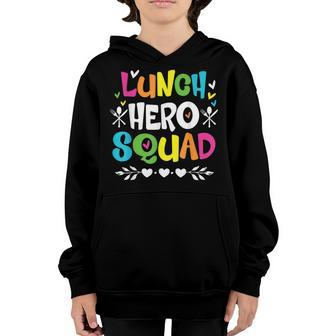 School Lunch Hero Squad Of Happy Cafeteria Lady Workers Crew Youth Hoodie | Mazezy DE