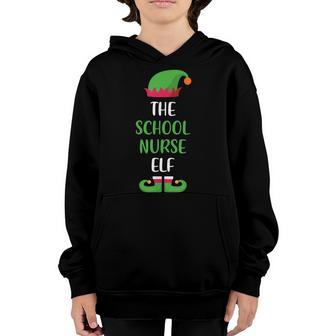 School Nurse Elf Family Matching Group Christmas Pajama Gift Youth Hoodie - Thegiftio UK