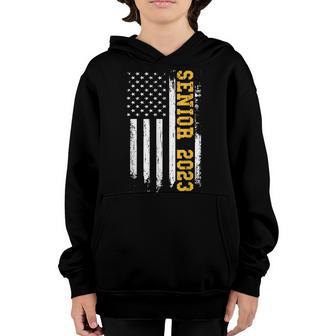 Senior 2023 American Flag Usa Graduation Class Of 2023 V5 Youth Hoodie - Thegiftio UK