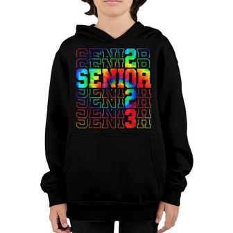 Senior Graduation Class Of 2023 Tie Dye Senior 2023 Youth Hoodie - Thegiftio UK