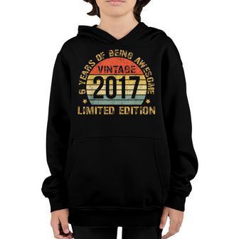 Six 6Yr Bday Son Boy Funny 2017 6Th 6 Year Old Birthday Youth Hoodie - Thegiftio UK