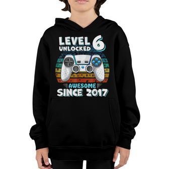 Six 6Yr Bday Son Boy Funny Gamer 6Th 6 Years Old Birthday V2 Youth Hoodie - Thegiftio UK