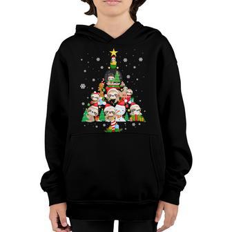 Sloth Christmas Tree Ornaments For Women Girls Kids Cute V2 Youth Hoodie - Thegiftio UK