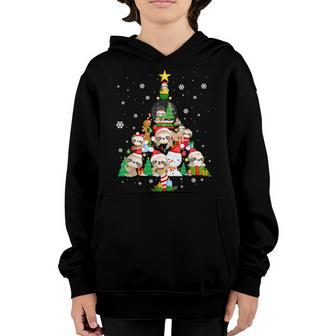 Sloth Christmas Tree Ornaments For Women Girls Kids Cute V4 Youth Hoodie - Thegiftio UK