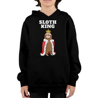 Sloth King | Boys Sloth | Mens Sloth Youth Hoodie - Thegiftio UK
