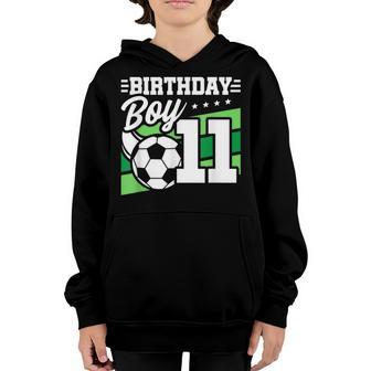 Soccer Birthday Party - 11 Year Old Boy - 11Th Birthday Youth Hoodie | Mazezy DE