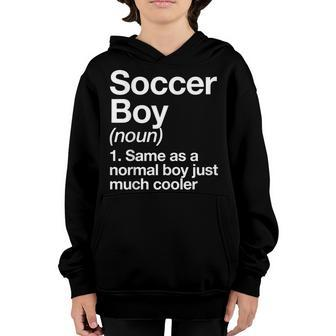 Soccer Boy Definition Funny Sports Youth Hoodie - Seseable