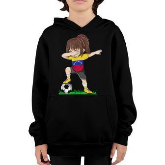 Soccer Venezuela Jersey Venezuelan Flag Football Girls Youth Hoodie - Thegiftio UK