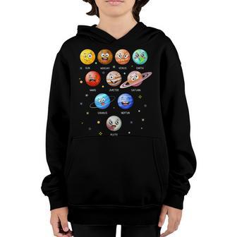 Solar System Planets Sun Space Funny Science Teacher Kids Youth Hoodie - Thegiftio UK
