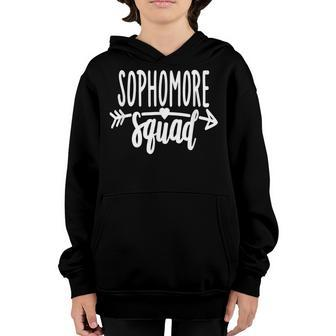 Sophomore Squad 10Th Grade Highschool College Youth Hoodie | Mazezy
