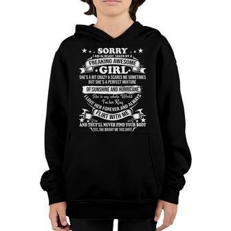Sorry I Am Already Taken By Awesome Girl Valentine Day Youth Hoodie - Thegiftio UK