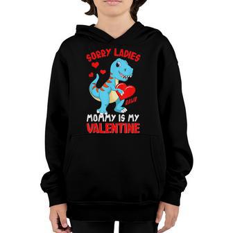Sorry Mommy Is My Valentine Baby T Rex Boys Valentine Gift Youth Hoodie - Thegiftio UK