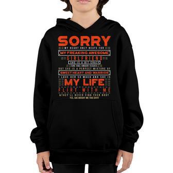 Sorry My Heart Only Beats For My Freaking Awesome Girlfriend V4 Youth Hoodie - Thegiftio UK