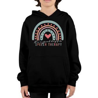 Speech Therapy Speech Language Pathologist Slp Crew School V3 Youth Hoodie - Thegiftio UK