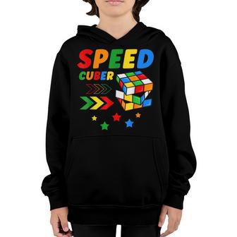 Speed Cuber Puzzle Cubing Cubes Magic Boys Girls Kids Youth Hoodie - Thegiftio UK