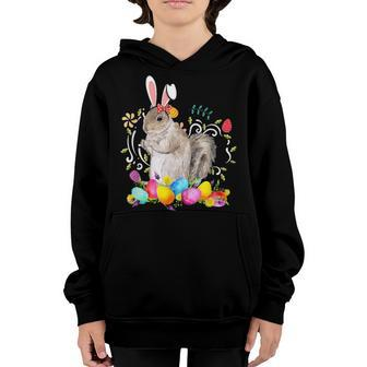 Squirrel Easter Egg Bunny Ears Costume Rabbit For Boys Girls Youth Hoodie - Seseable